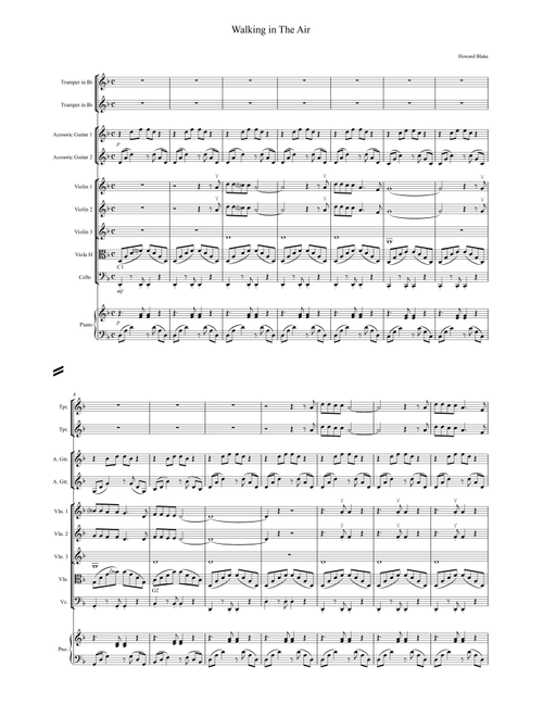 Walking In The Air (Arr. PJM) - Howard Blake (Large Ensemble)