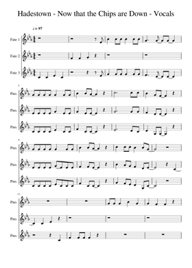 Free Hadestown - When The Chips Are Down by Misc Soundtrack sheet