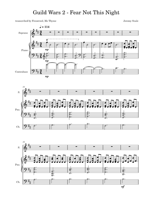Fear Not This Night - Guild Wars 2 – Jeremy Soule Fear Not This Night - Guild Wars 2