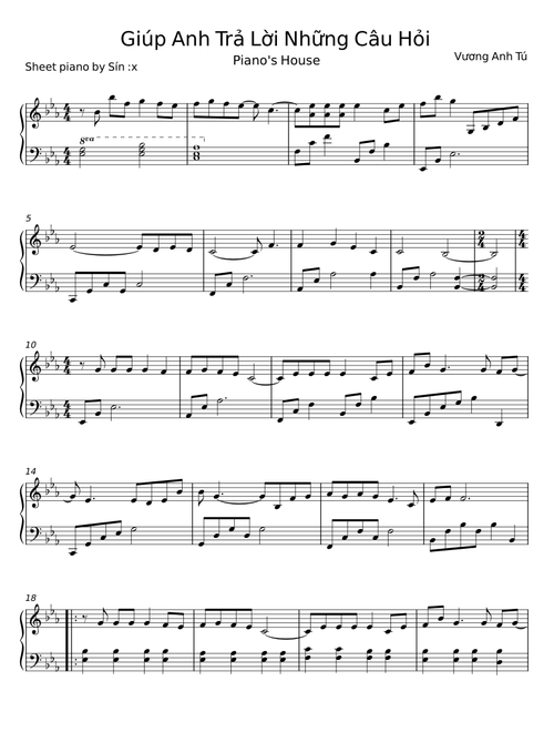 Giúp Anh Trả Lời Những Câu Hỏi - Vương Anh Tú