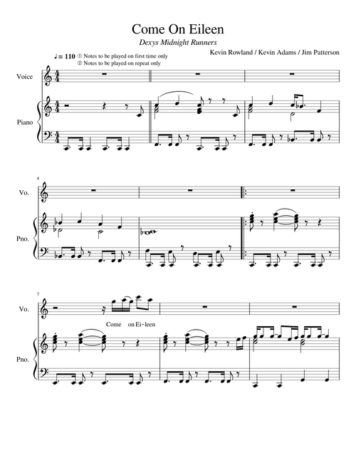 Come On Eileen [Not Complete]