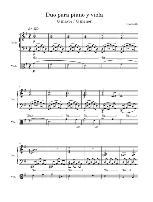 Duo a piano y viola