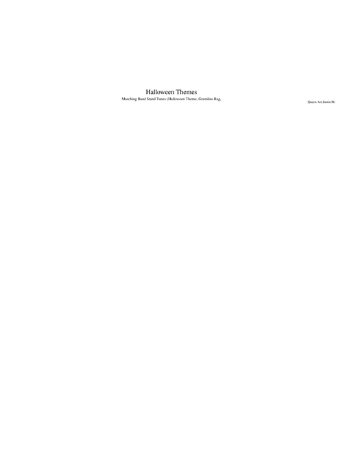 Halloween Themes For Marching Band