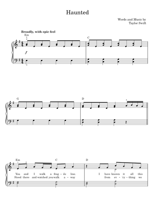 Haunted - Taylor Swift