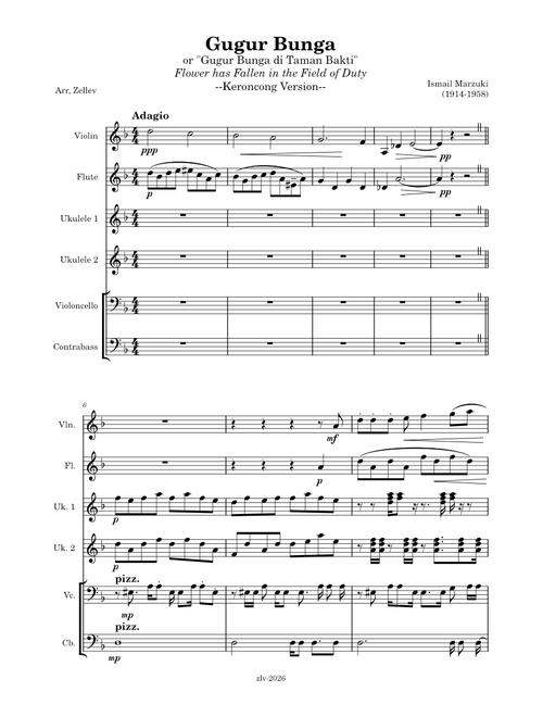 Gugur Bunga, (Keroncong Version) – Ismail Marzuki