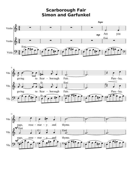 Scarborough Fair Simon and Garfunkel