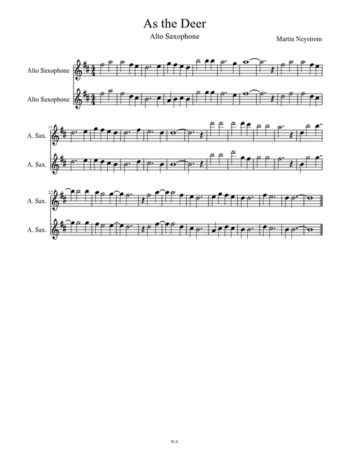 As The Deer Alto duet