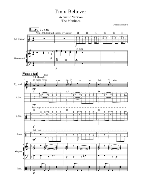 I'm a Believer – The Monkees (Acoustic Version)