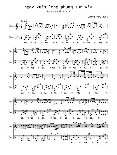 Ngày xuân long phụng sum vầy - Xuân Bính Thân 2016
