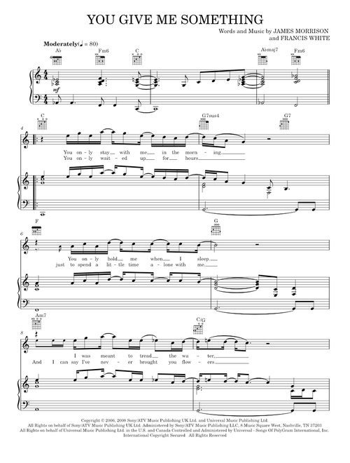 You give me something - James Morrison (Piano-Vocal-Guitar)
