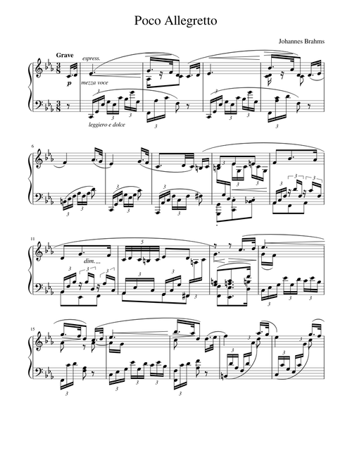 Poco Allegretto