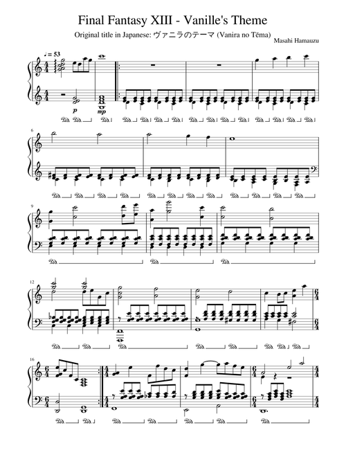 Final Fantasy XIII - Vanille's Theme