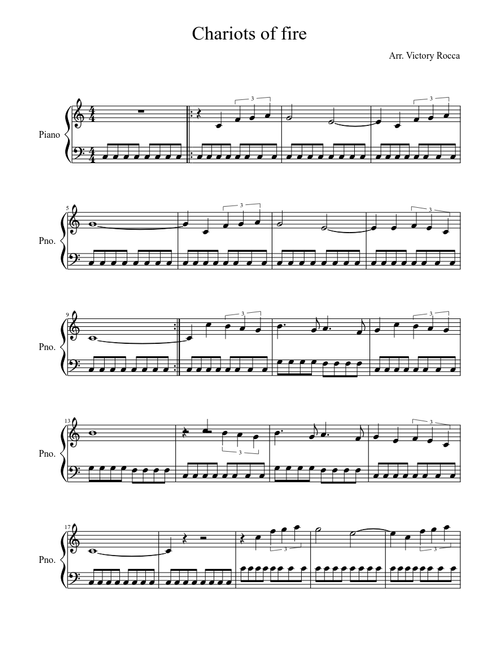 Chariots of fire:Piano Version