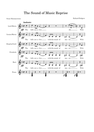 No. 17 - The Sound of Music Reprise - Rodgers & Hammerstein Sheet