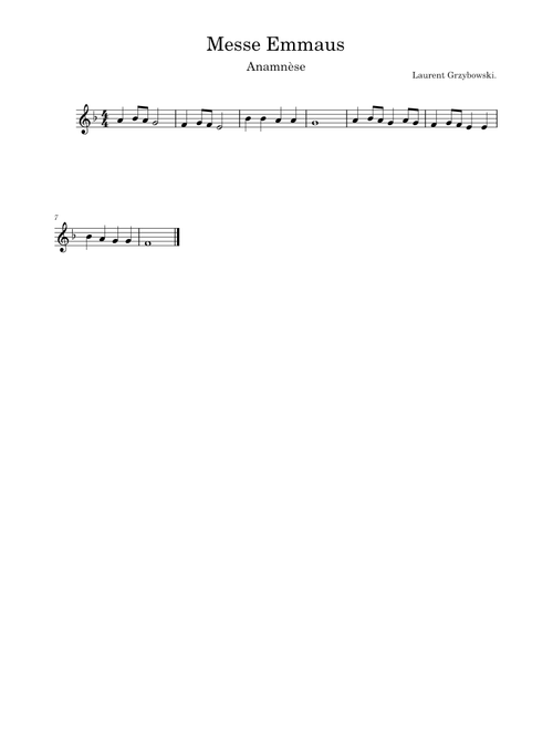 Anamèse messe Emmaus – mozet74370