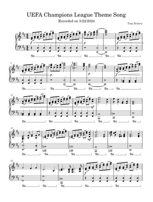 UEFA Champions League Theme Song