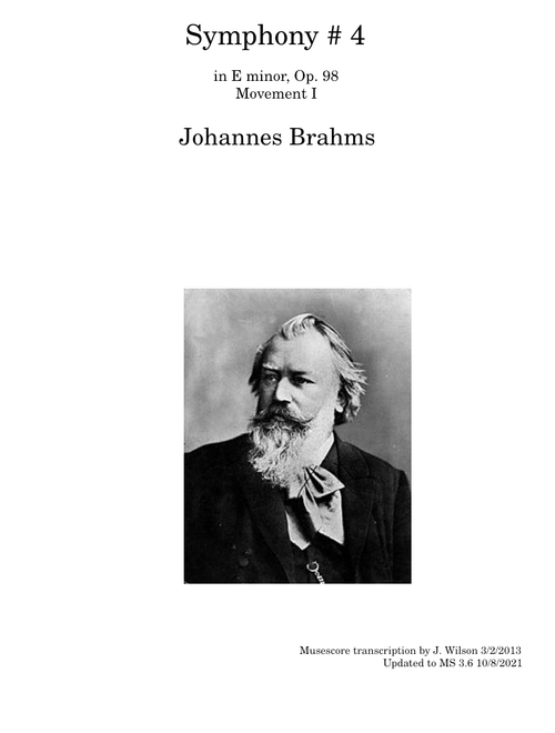 Brahms Symphony #4 first movement