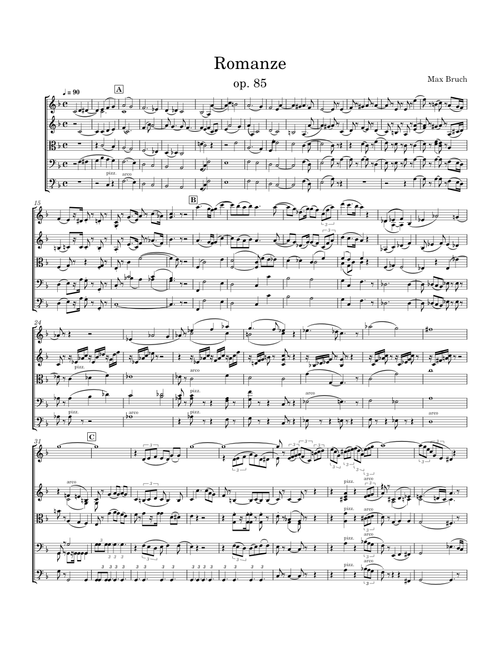 Romanze, Op.85 – Max Bruch Bruch Romanze Ripieno