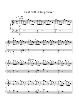 Past Self - Sleep Token Sheet Music for Celesta, Saxophone alto ...