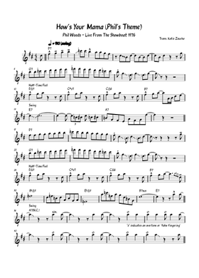 Free Phil Woods sheet music | Download PDF or print on MuseScore.com