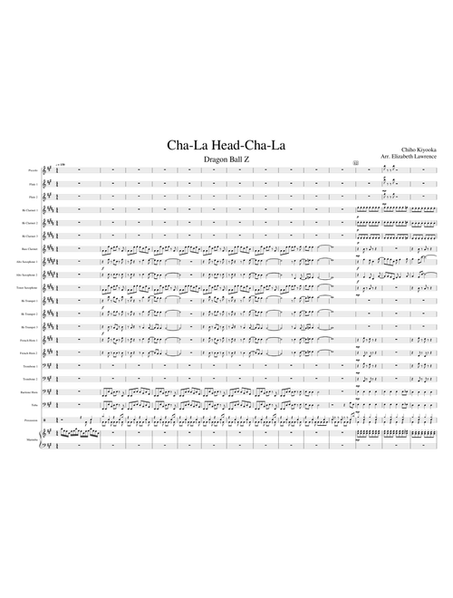 Cha-La Head-Cha-La For Concert Band (Dragon Ball Z)