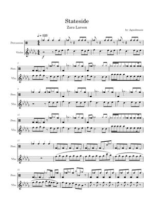 Play Official version of Stateside Sheet Music by Zara Larsson ...