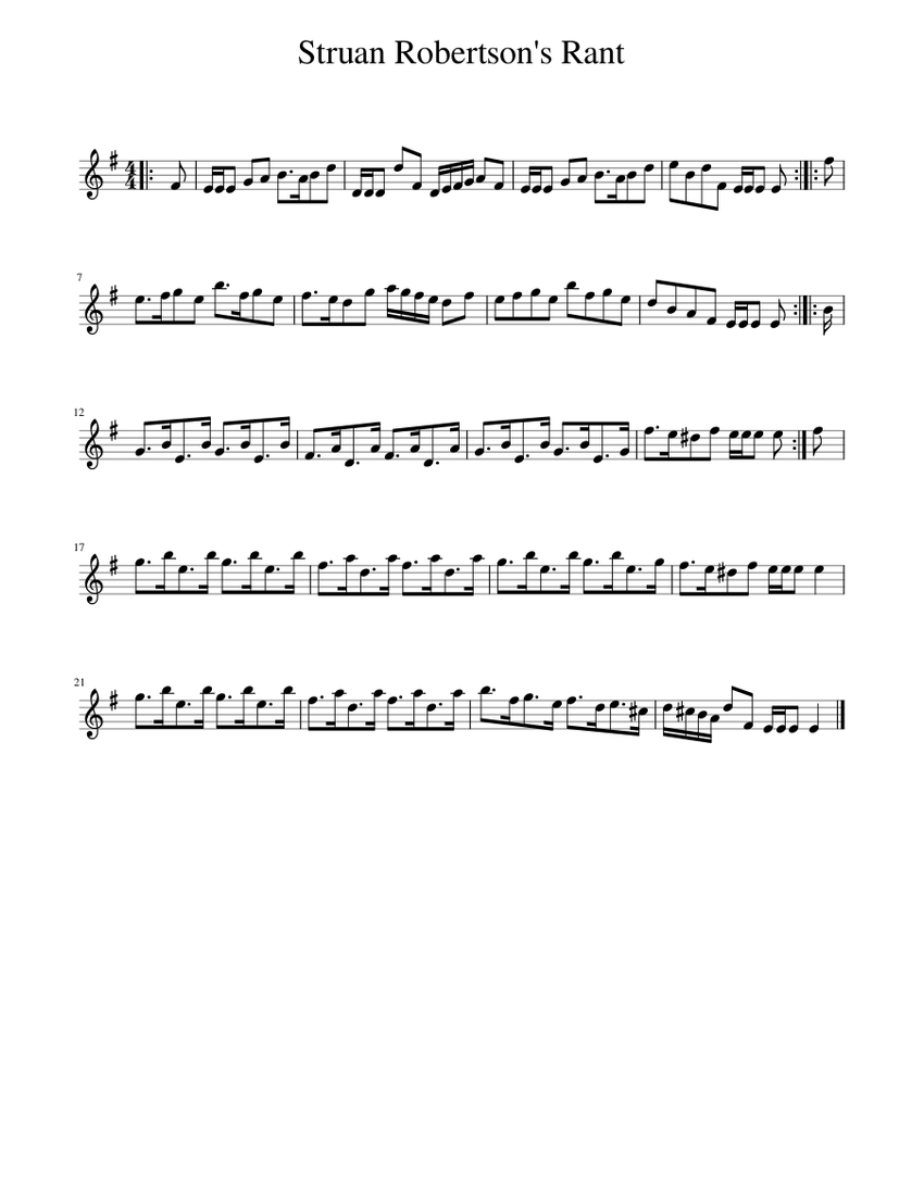 Piano Rant Layout Struan Robertson's Rant Sheet music for Piano (Solo) Easy | Musescore.com
