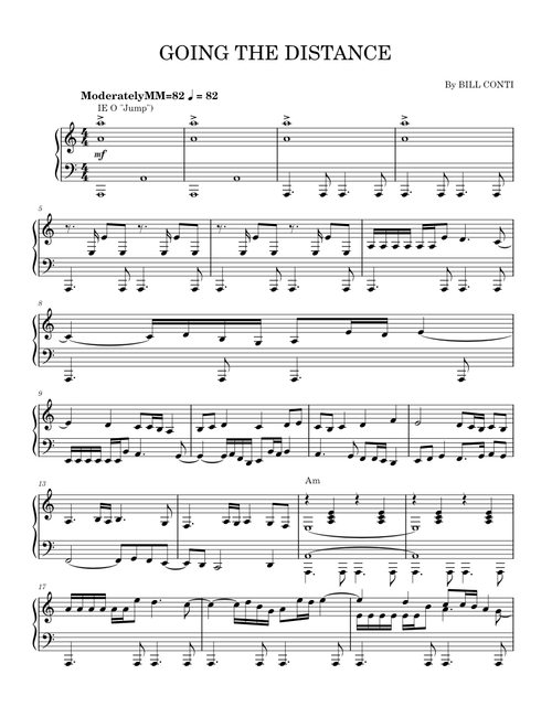 Going the distance – Bill Conti
