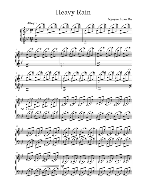 Heavy Rain - Piano