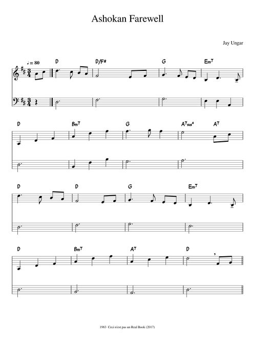 Ashokan Farewell - J. Ungar