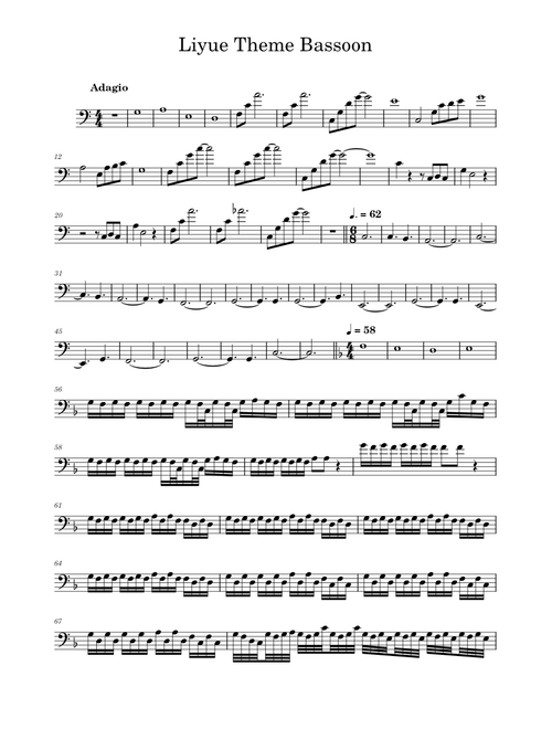 Liyue Theme Bassoon