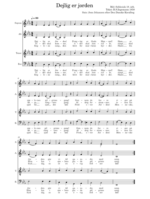 Dejlig er jorden – B.S. Ingemann