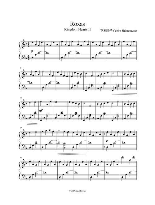 Kingdom Hearts II Roxas Theme