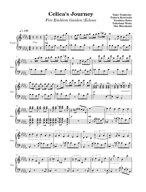Celica's Journey (Celica Map Medley) – Yuka Tsujiyoko and others