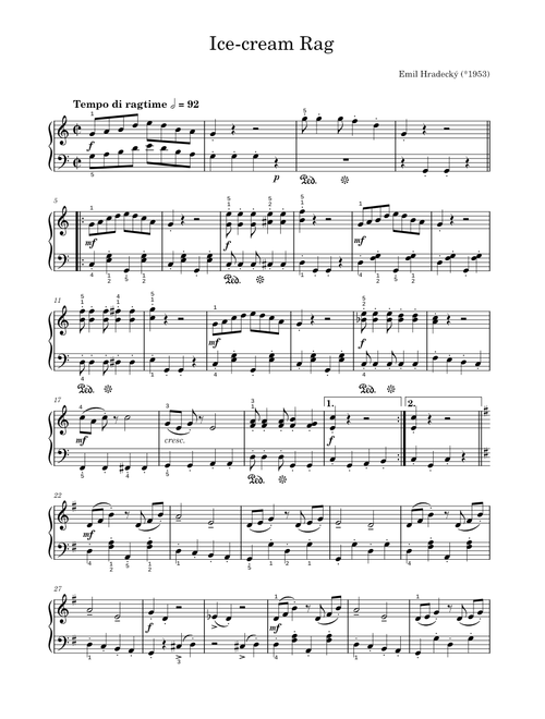 Ice-cream Rag – Emil Hradecký