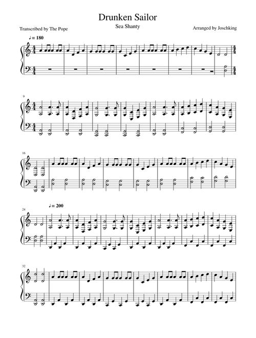 Drunken sailor - Sea Shanty