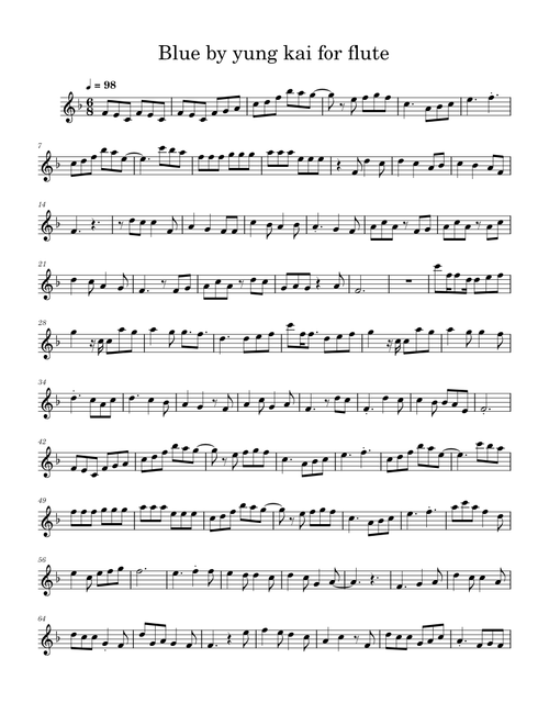 Blue by yung kai for flute – Eras._.er