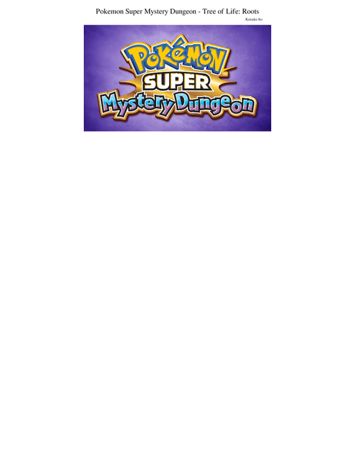Pokémon Super Mystery Dungeon - Tree of Life: Roots