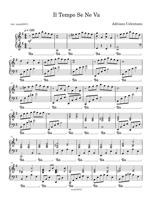 Thời gian trôi qua (Il Tempo Se Ne Va) - Adriano Celentano