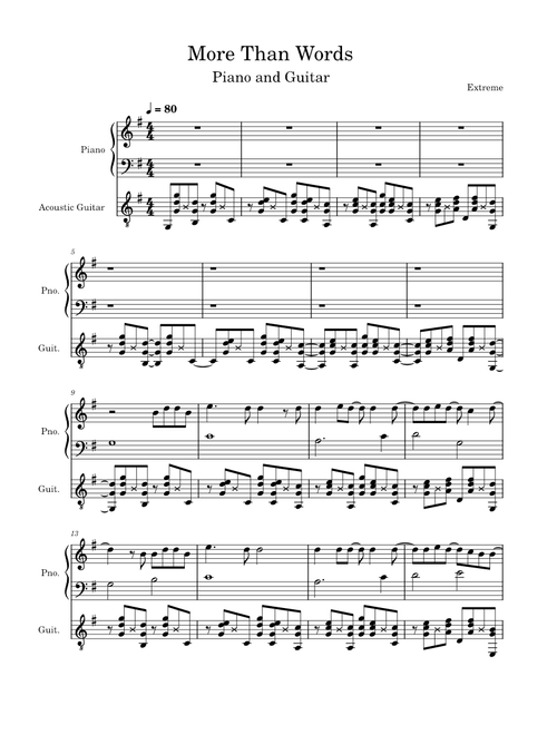More than words – Extreme
