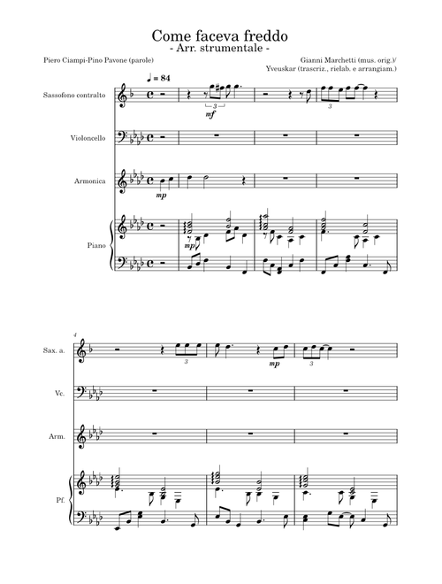 Come faceva freddo – Gianni Marchetti
