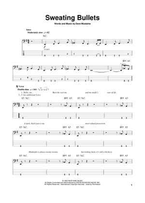 MEGADETH　countdown to extinction 楽譜 Countdown to extinction - Megadeth Sheet Music for Guitar, Bass