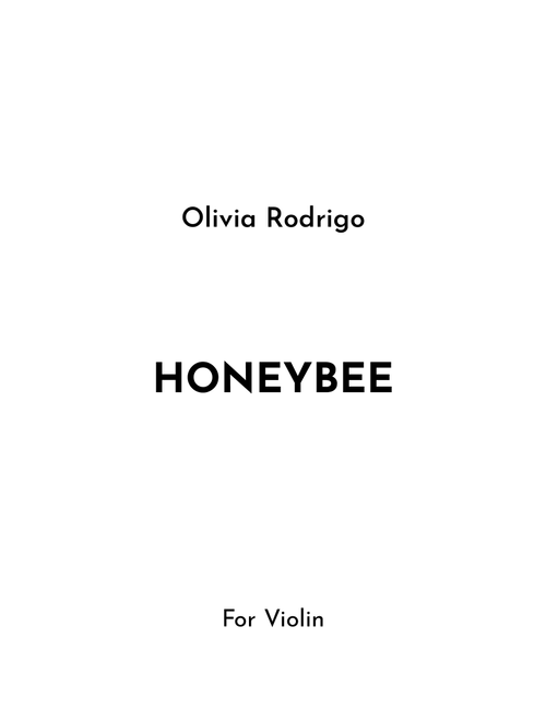 Honeybee (Arr. Jireh J.) - Olivia Rodrigo (Violin Solo)