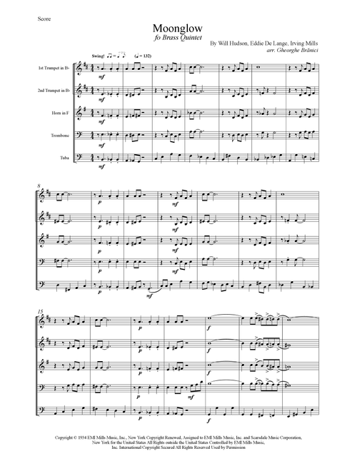 Moonglow (Arr. Gheorghe Brănici) - George Cates (Brass Ensemble)