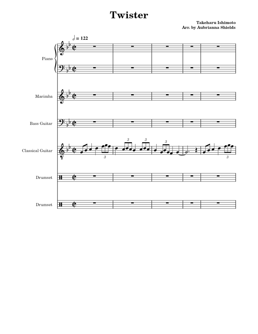 The World Ends With You: Twister Sheet music for Piano