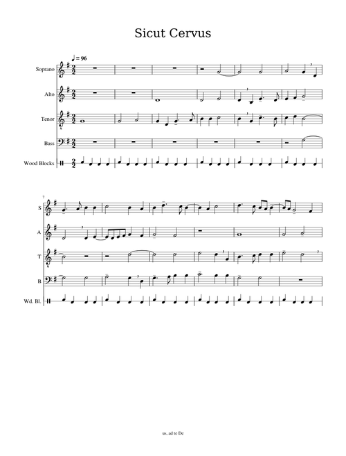 Sicut cervus – Giovanni Pierluigi da Palestrina Sicut Cervus