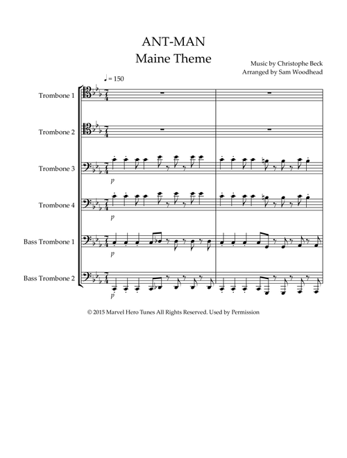 Theme From Ant-man (Arr. Sam Woodhead) - Christophe Beck (Brass Ensemble)