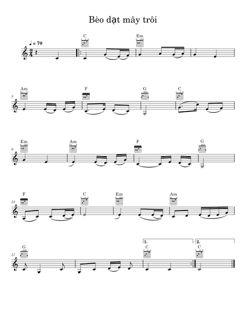 Bèo dạt mây trôi