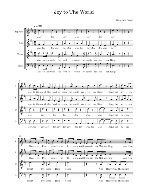 Joy to the World – Isaac Watts