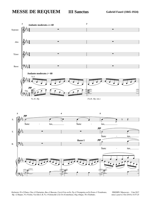 Requiem, Op.48, III Sanctus - Gabriel Fauré